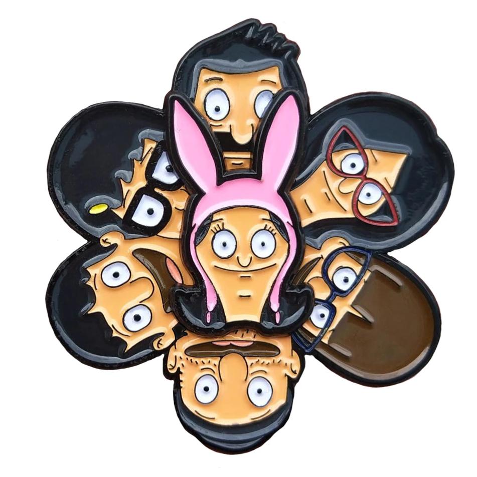 Bob's Burgers Pins - Adorable Cartoon Copper Pin Halloween Gift