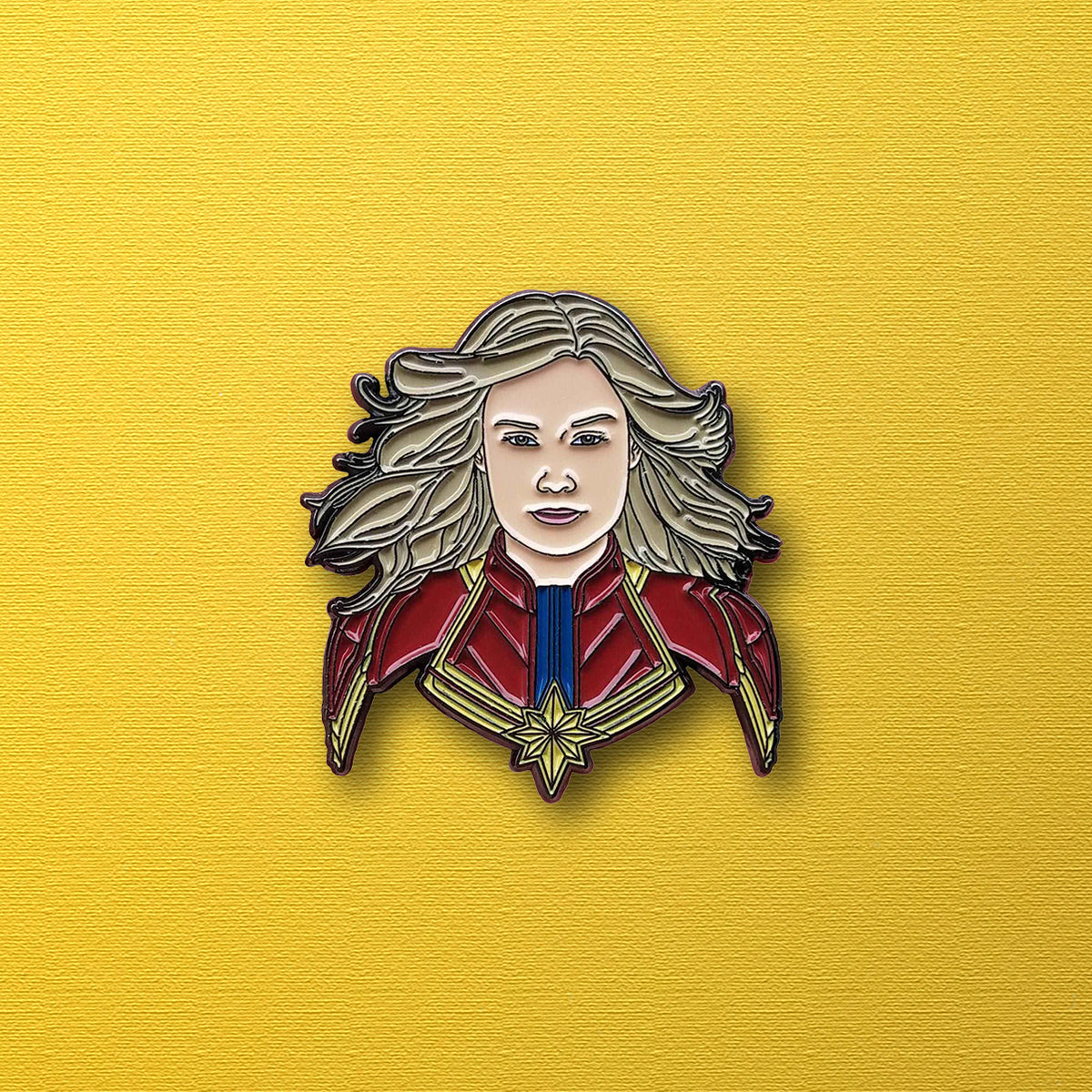 Captain Marvel Gleaming Chest Logo Graphic Sticker by Finnid Monac