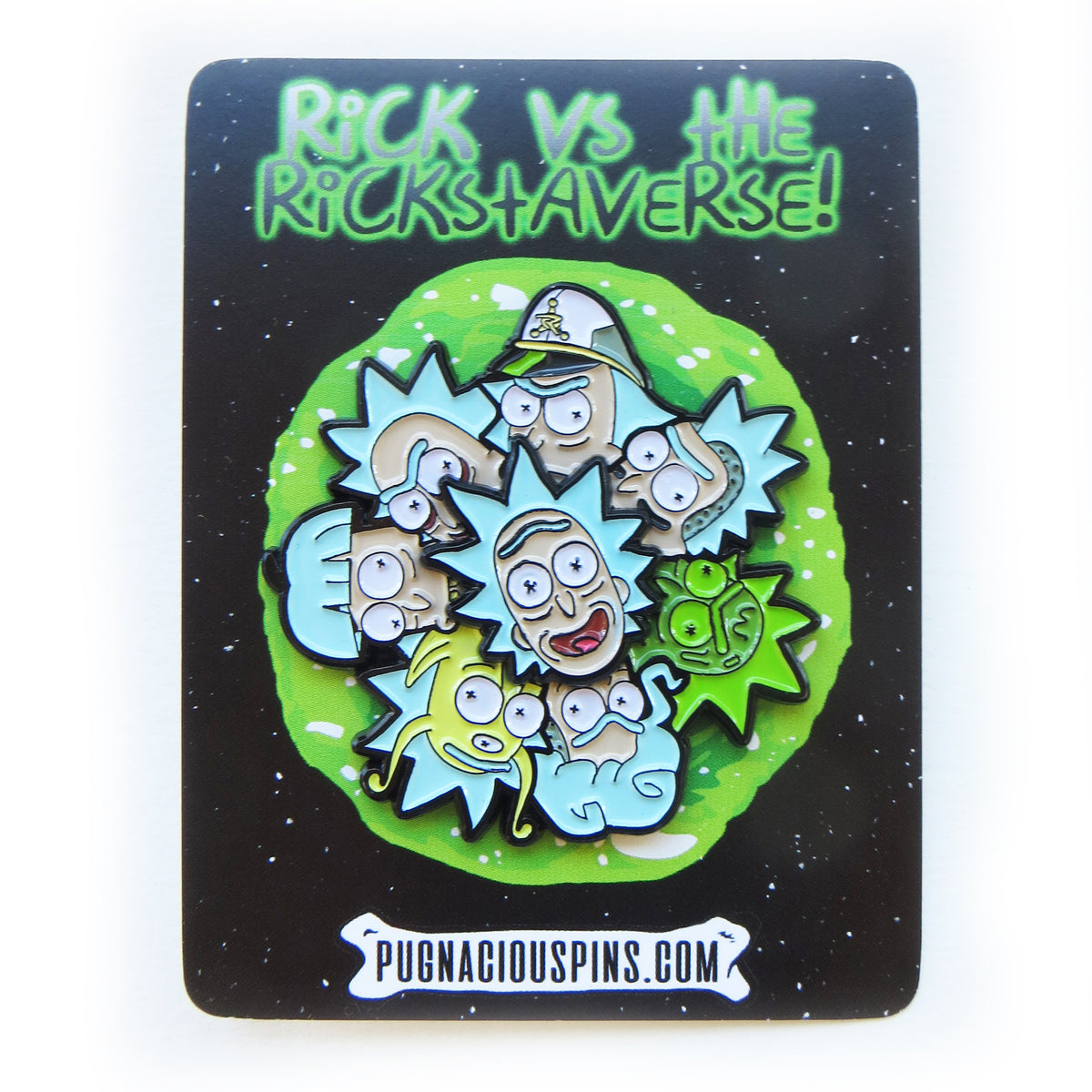 Rick and Morty 'Rick  Rock and Roll' Enamel Pin - Distinct Pins