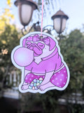 Bubblegum Pug Air Freshener